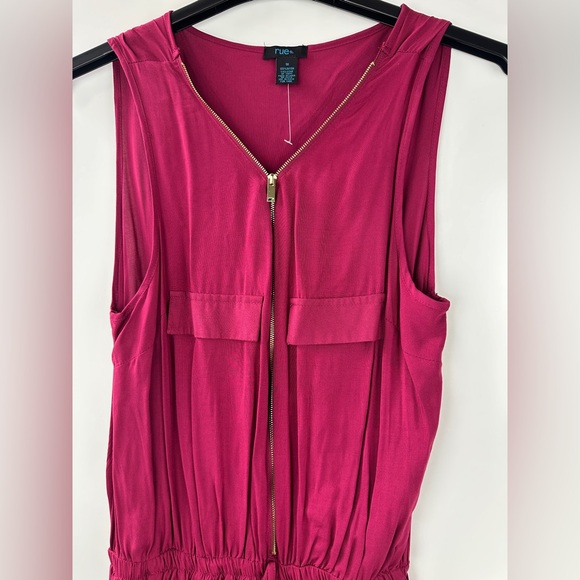 ✨2/$20 Rue21 Challis Zipped Romper Plus Size 1X Rue 21 - Picture 3 of 6